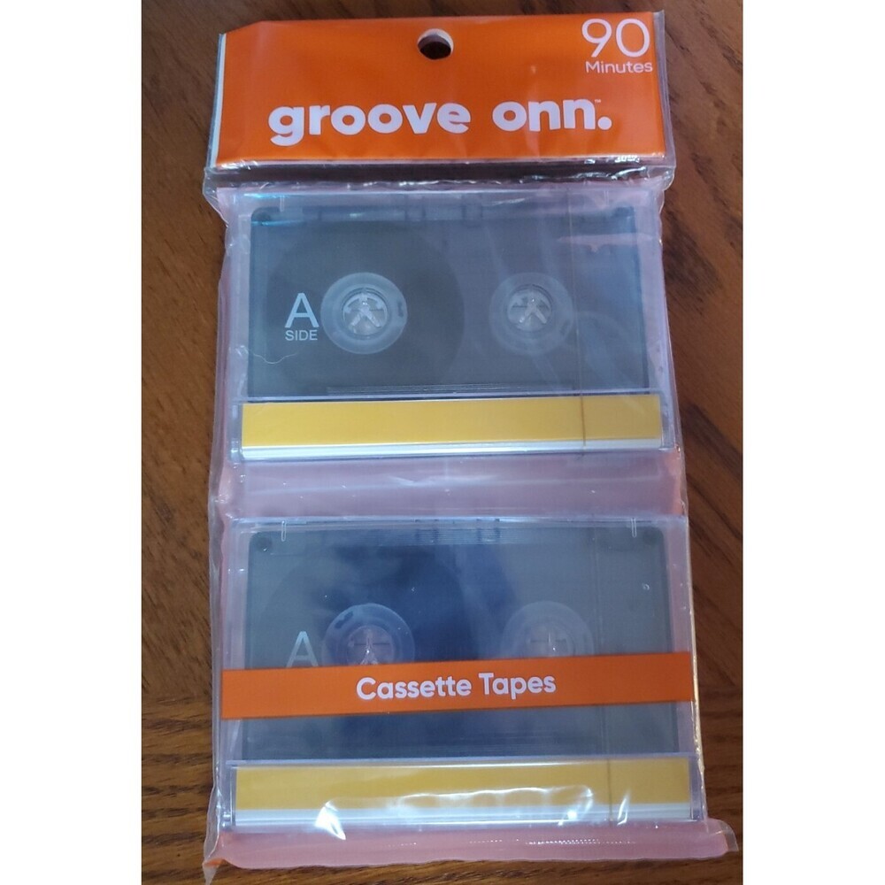 onn. 90 Minute Cassette Tapes, 2 Count NEW Still In Original Package